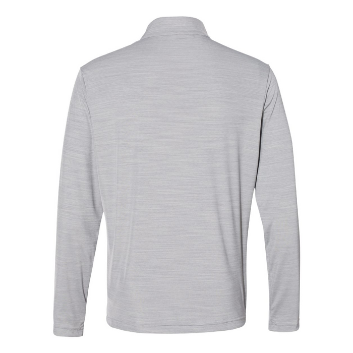Rear view of the Adidas Lightweight Mélange Quarter-Zip Pullover