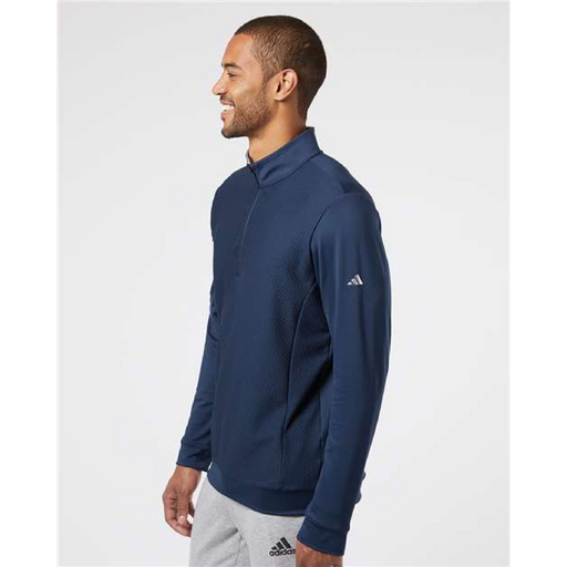 Adidas Performance Textured Quarter-Zip Pullover - 