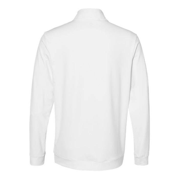 Rear view of the Adidas Performance Textured Quarter-Zip Pullover - 