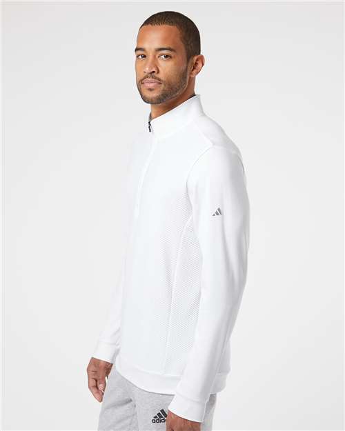 Adidas Performance Textured Quarter-Zip Pullover - 