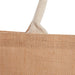 Front and Blank view of the Jute Shopper Tote with Recycled Cotton Pocket