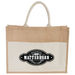 Front and Part Default Image view of the Jute Shopper Tote with Recycled Cotton Pocket