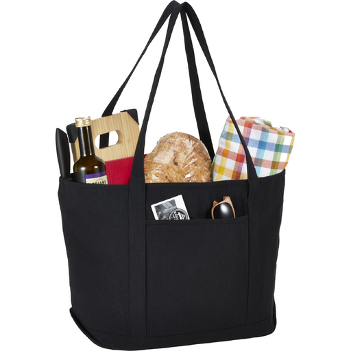 Angle-Right and Blank view of the Repose 10oz Recycled Cotton Boat Tote