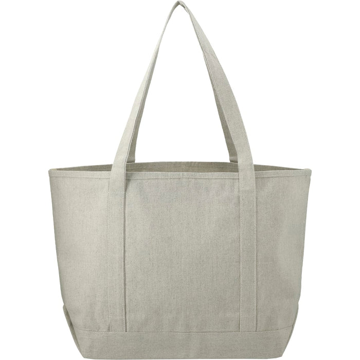 Back and Blank view of the Repose 10oz Recycled Cotton Boat Tote