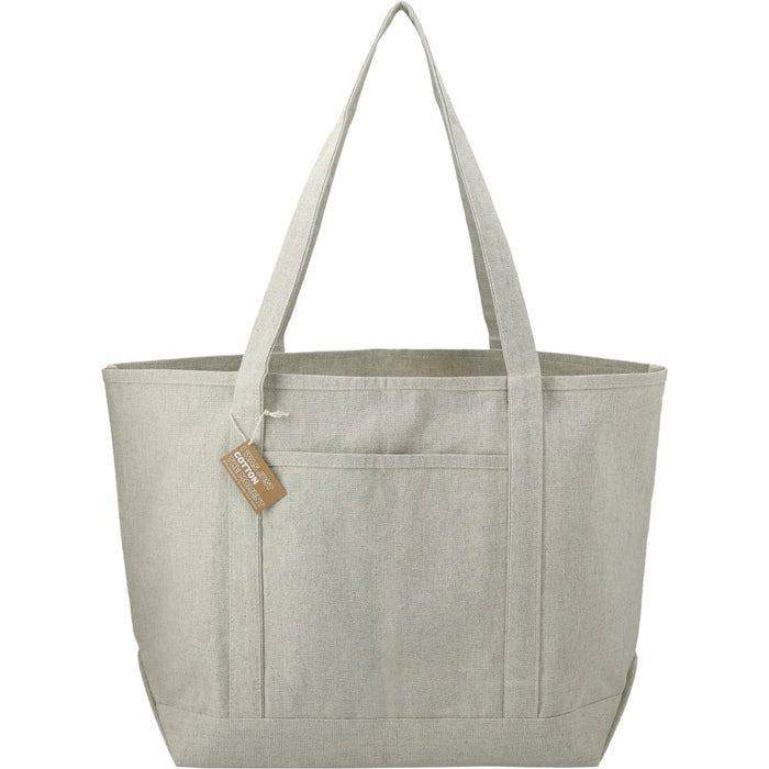 Front and Blank view of the Repose 10oz Recycled Cotton Boat Tote