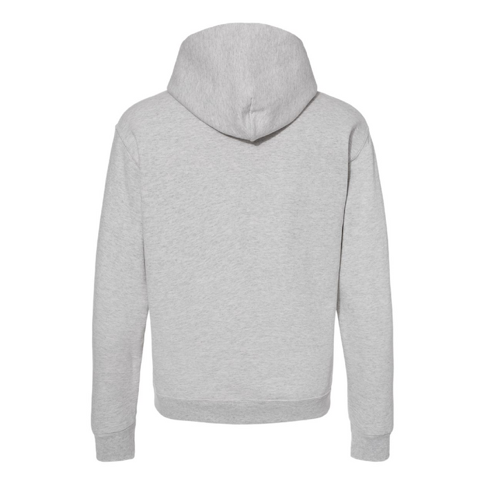 Rear view of the JERZEES NuBlend® Hooded Sweatshirt - 