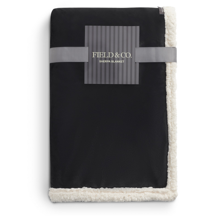 Front and Blank view of the Field & Co. ® Sherpa Blanket