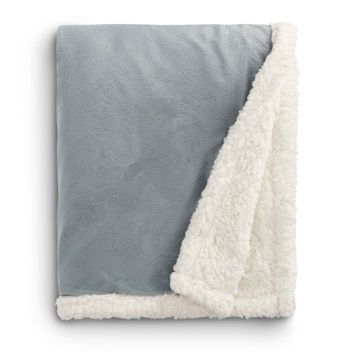 Front and Blank view of the Field & Co.® Sherpa Blanket