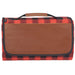 Front and Blank view of the Field & Co.® Buffalo Plaid Picnic Blanket