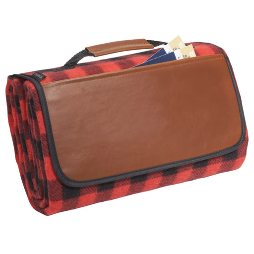 Angle-Right and Blank view of the Field & Co.® Buffalo Plaid Picnic Blanket