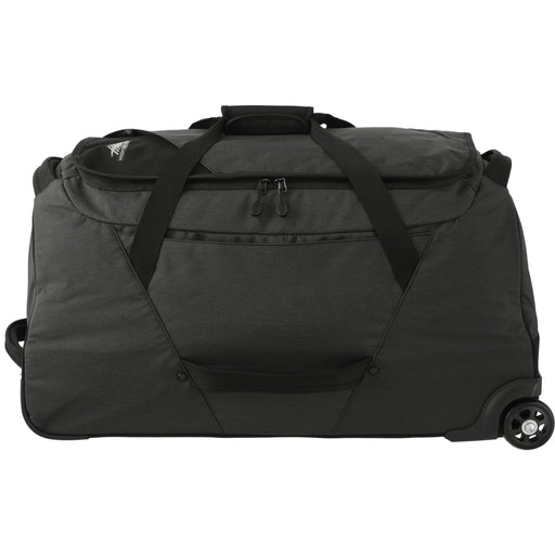 Front and Blank view of the High Sierra Forester RPET 28" Wheeled Duffel