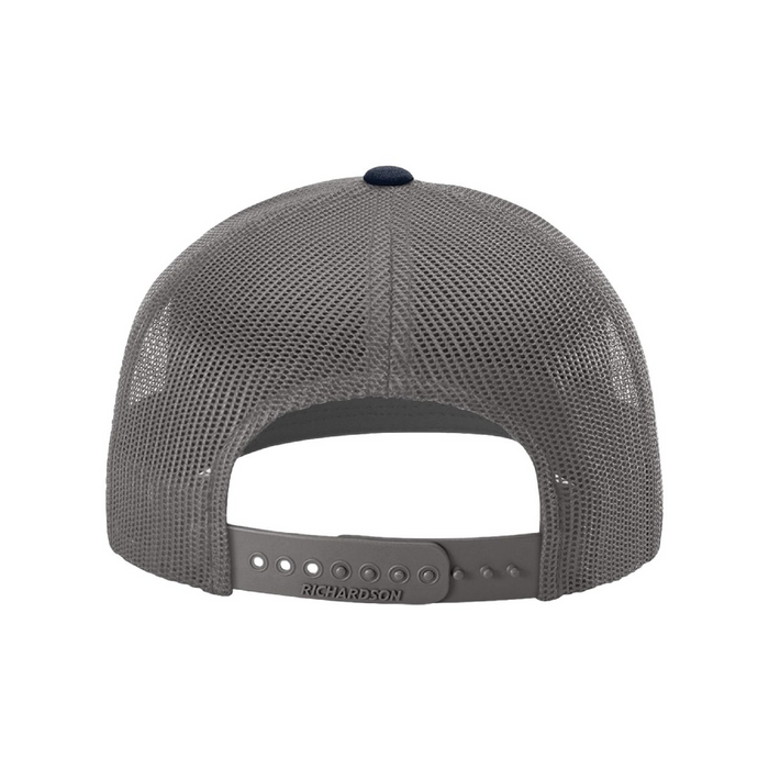 Rear view of the Richardson Snapback Trucker Cap - 