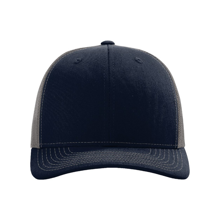 Front view of the Richardson Snapback Trucker Cap - 