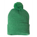 Rear view of the 12" Pom-Pom Cuffed Beanie - 