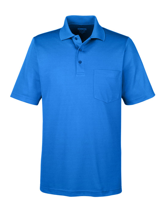 Front and Blank view of the Men's Origin Performance Piqué Polo with Pocket