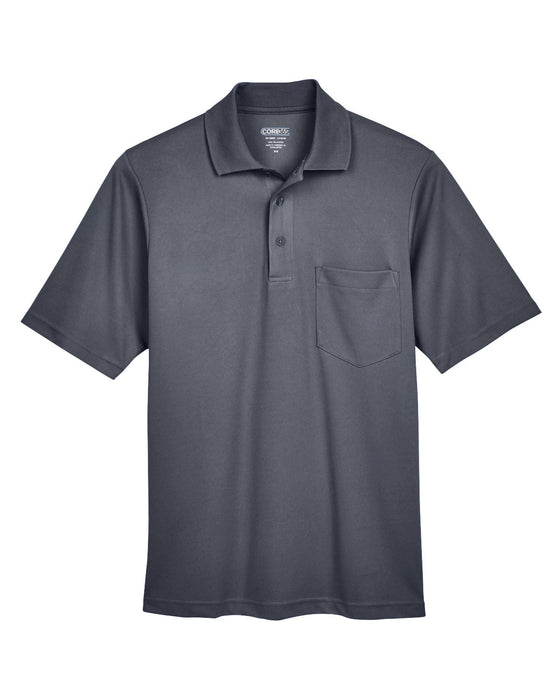 Front and Blank view of the Men's Origin Performance Piqué Polo with Pocket