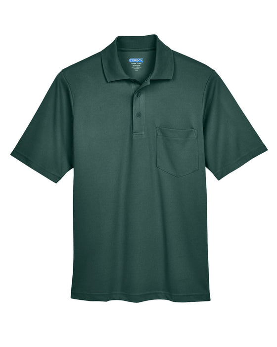 Front and Blank view of the Men's Origin Performance Piqué Polo with Pocket