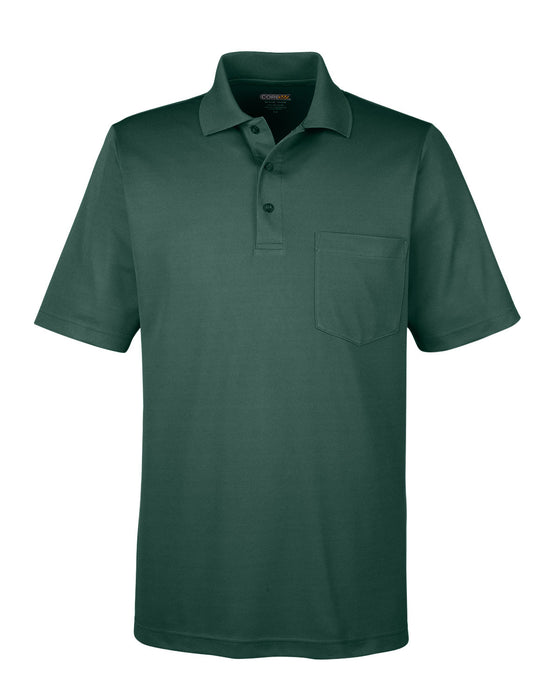 Front and Blank view of the Men's Origin Performance Piqué Polo with Pocket