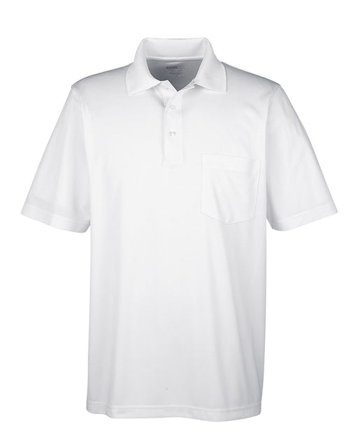 Front and Blank view of the Men's Origin Performance Piqué Polo with Pocket