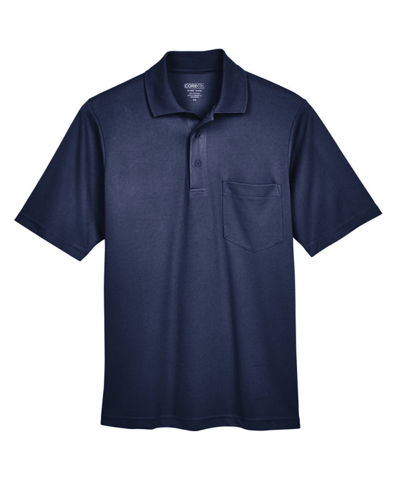 Front and Blank view of the Men's Origin Performance Piqué Polo with Pocket