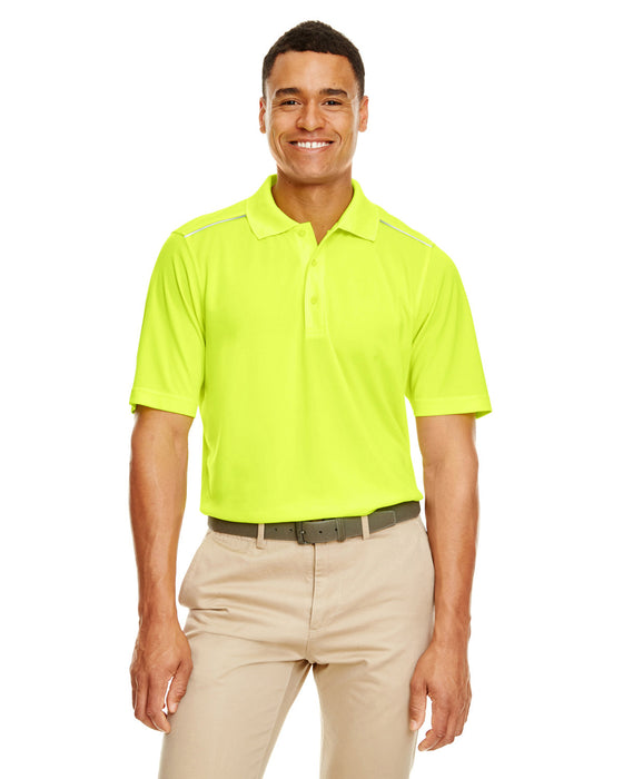 Front and Primary view of the Men's Radiant Performance Piqué Polo with Reflective Piping