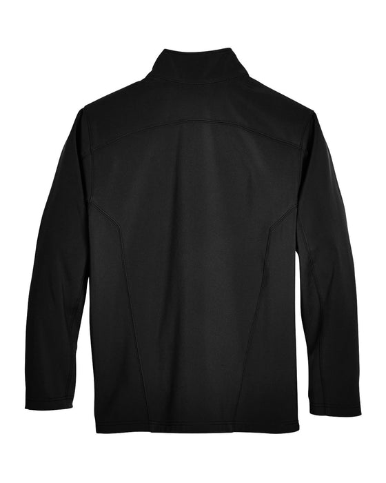 Rear and Blank view of the Men's Cruise Two-Layer Fleece Bonded Soft Shell Jacket