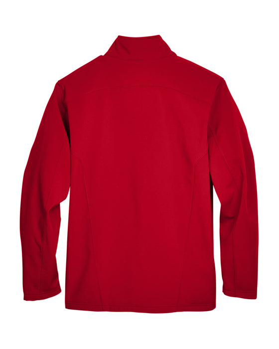 Rear and Blank view of the Men's Cruise Two-Layer Fleece Bonded Soft Shell Jacket