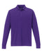 Front and Blank view of the Men's Pinnacle Performance Long-Sleeve Piqué Polo