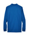 Rear and Blank view of the Men's Pinnacle Performance Long-Sleeve Piqué Polo