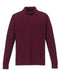 Front and Blank view of the Men's Pinnacle Performance Long-Sleeve Piqué Polo