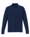 Front and Blank view of the Men's Pinnacle Performance Long-Sleeve Piqué Polo