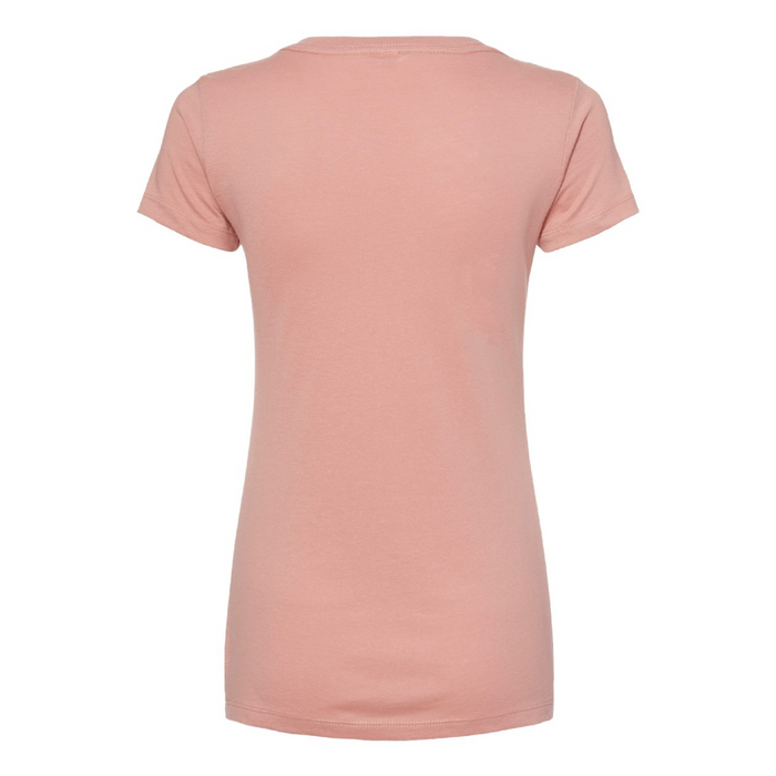 Rear view of the Next Level Women's Ideal V-Neck T-Shirt - 