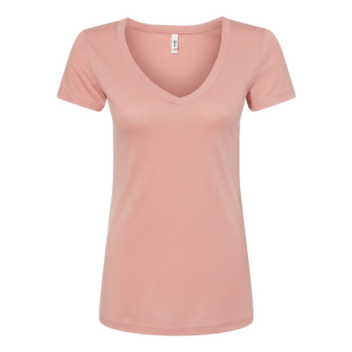 Front view of the Next Level Women's Ideal V-Neck T-Shirt - 