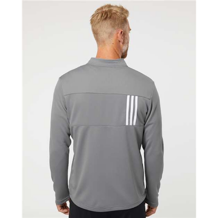 Adidas 3-Stripes Double Knit Quarter-Zip Pullover