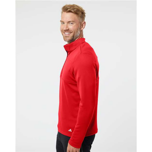 Adidas 3-Stripes Double Knit Quarter-Zip Pullover