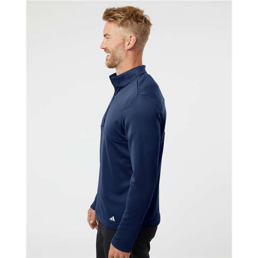 Adidas 3-Stripes Double Knit Quarter-Zip Pullover