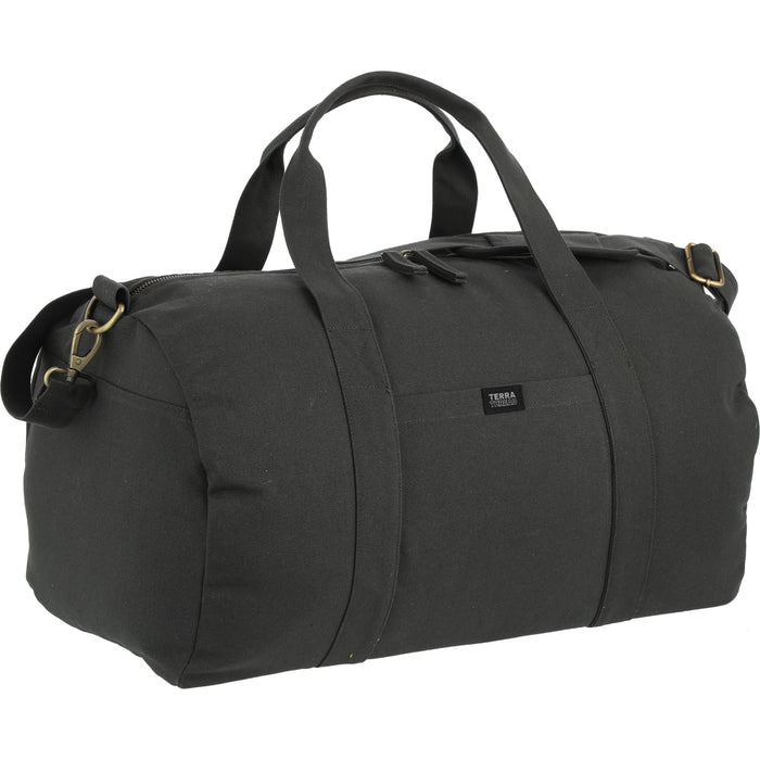 Angle-Right and Blank view of the Fairtrade Bumi Duffel Bag