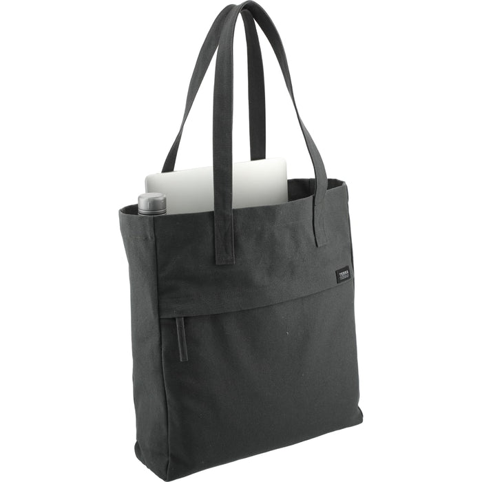 Angle-Right and Blank view of the Terra Thread Fairtrade Executuive Work Tote