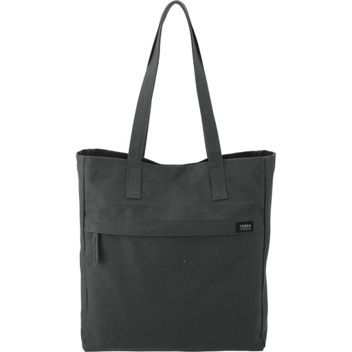 Front and Blank view of the Terra Thread Fairtrade Executuive Work Tote