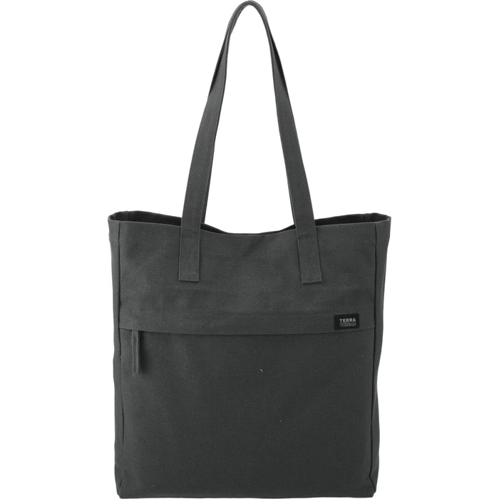 Front and Blank view of the Terra Thread Fairtrade Executuive Work Tote