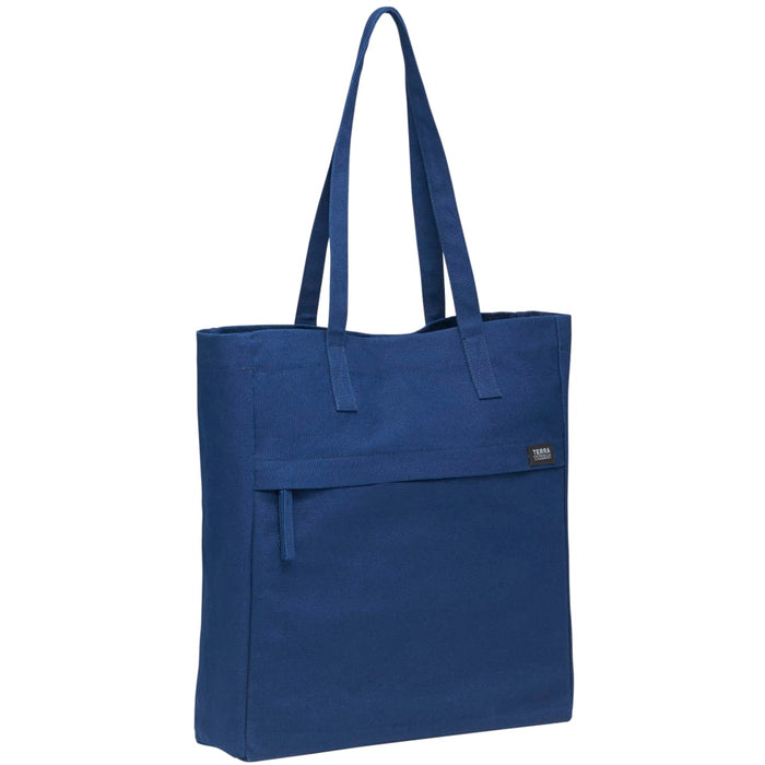 Angle-Right and Blank view of the Terra Thread Fairtrade Executuive Work Tote