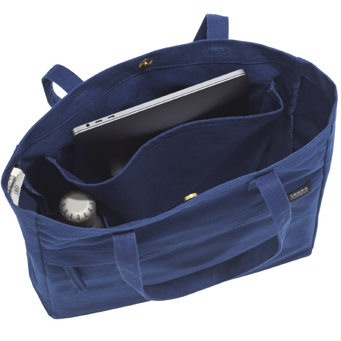 Angle-Right and Blank view of the Fairtrade Executuive Work Tote