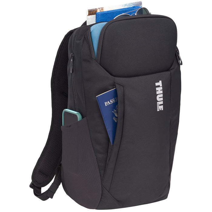 Angle-Right and Blank view of the Thule Accent Recycled 16" Computer Backpack 20L