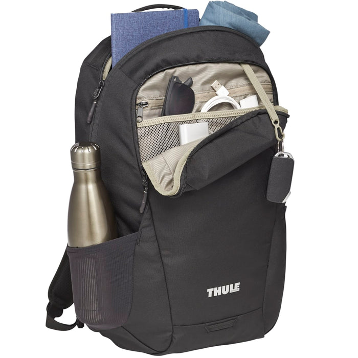 Angle-Right and Blank view of the Thule Recycled Lumion 15" Computer Backpack 21L