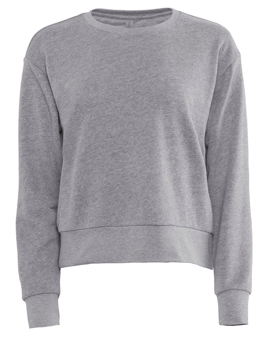 Front and Blank view of the Ladies' Laguna Sueded Sweatshirt