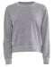 Front and Blank view of the Ladies' Laguna Sueded Sweatshirt