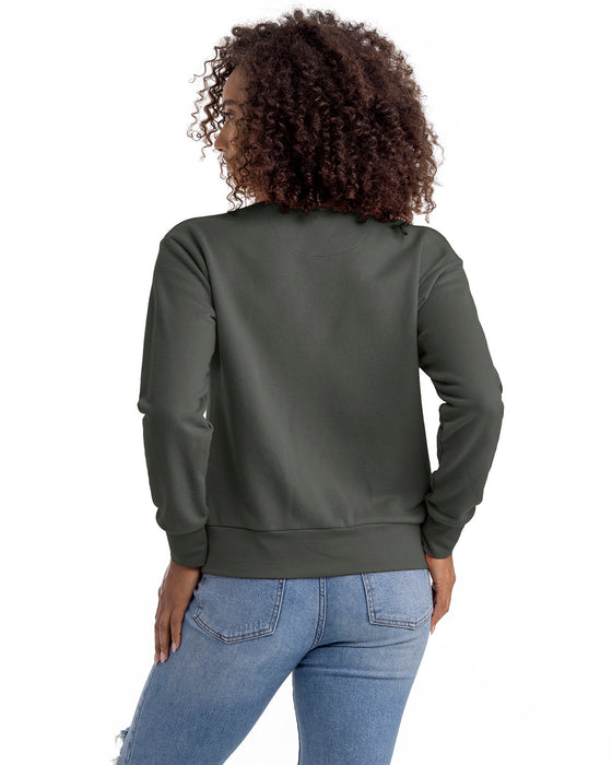 Rear view of the Ladies' Laguna Sueded Sweatshirt