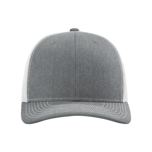Front view of the Richardson Snapback Trucker Cap - 