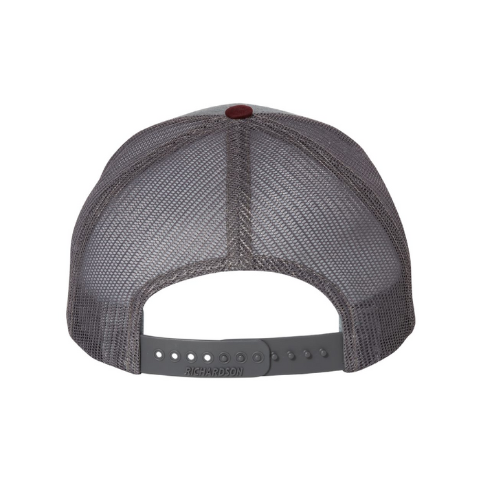 Rear view of the Richardson Snapback Trucker Cap - 