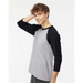 Raglan Three-Quarter Sleeve Baseball T-Shirt - 